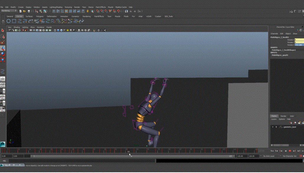 Animating Advanced Body Mechanics in Maya
