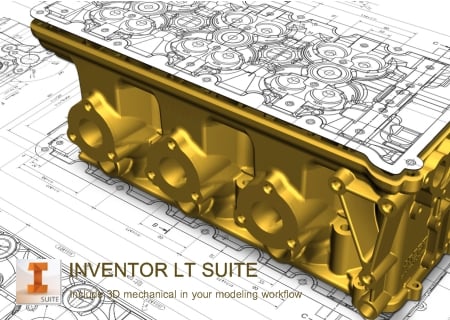 AutoCAD Inventor LT 2015 (64bit) Suite