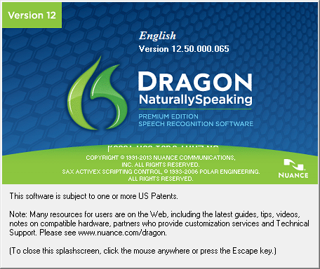 Nuance Dragon NaturallySpeaking 12.5 Premium Edition