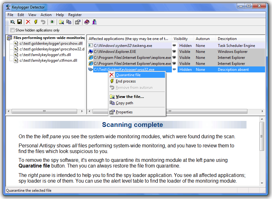 Keylogger Detector 1.36