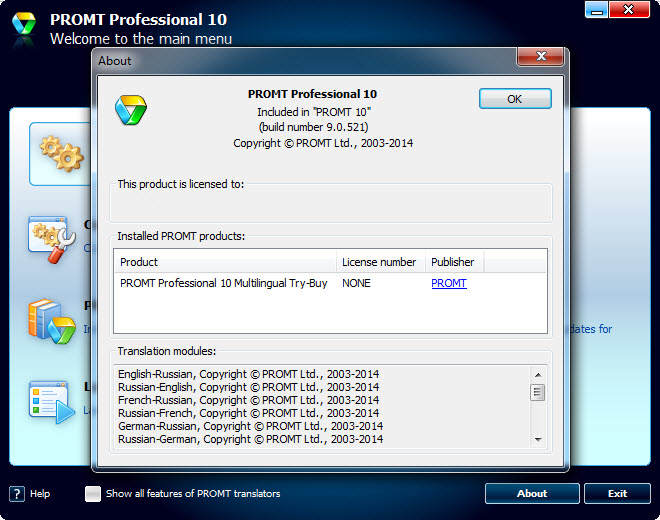 PROMT Professional 10 Multilingual