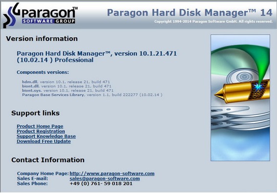 Paragon Hard Disk Manager 14 Professional 10.1.21.471 + Boot Media Builder