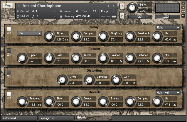 FrozenPlain Ancient Chordophone KONTAKT