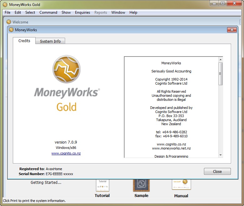 MoneyWorks Gold 7.0.9