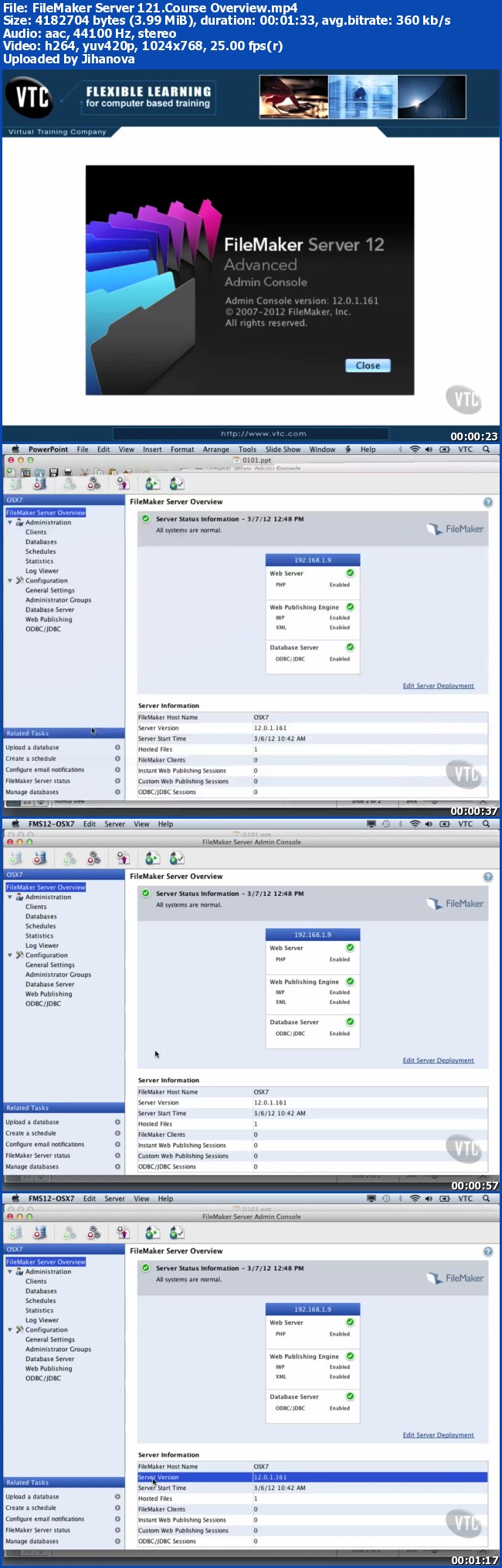 VTC - FileMaker Server 12