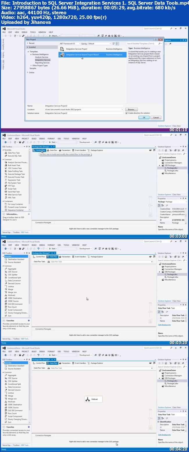 LiveLessons - Introduction to SQL Server Integration Services