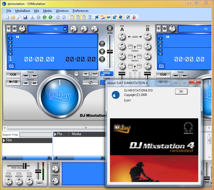 eJay DJ Mixstation 4 Reloaded 1.1.0.31