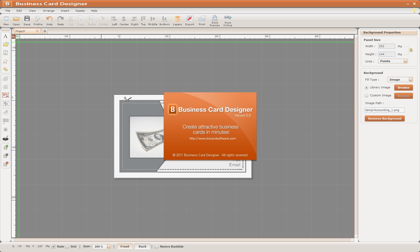 Business Card Designer 5.0 DC 06.03.2014