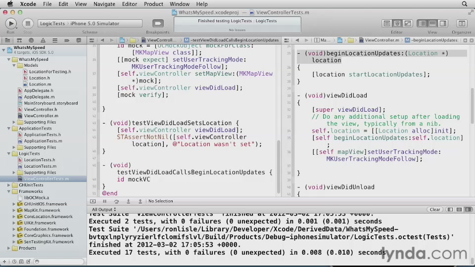 Unit Testing iOS Applications with Xcode 4