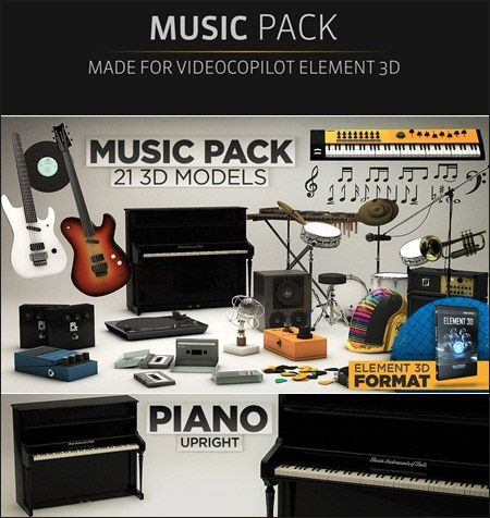 The Pixel Lab – 3D Music Pack