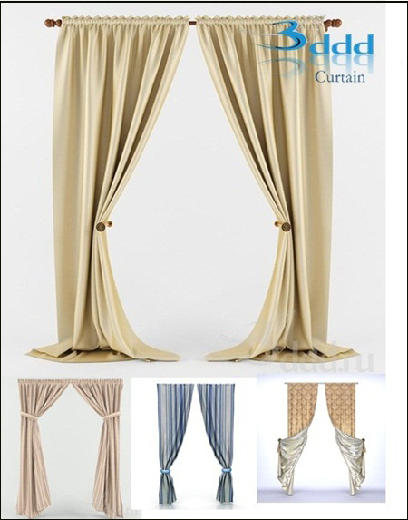 3DDD – Curtains Collection 窗帘模型