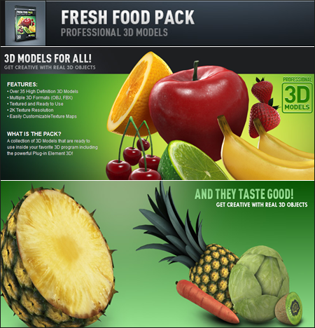 Videocopilot – Fresh Food Pack