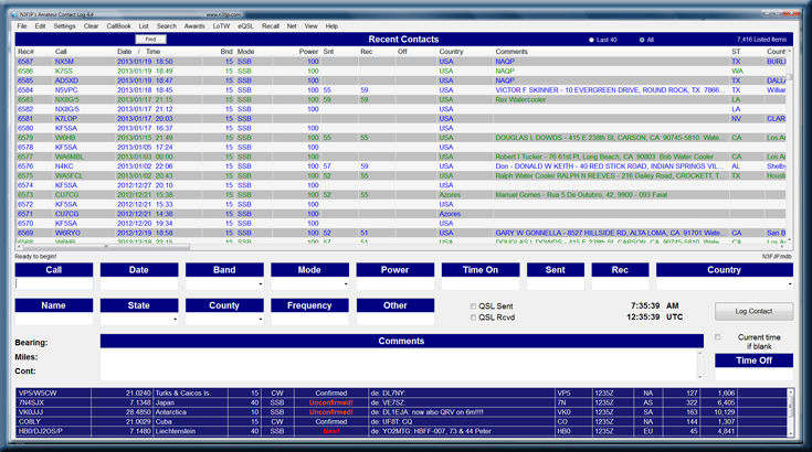 Amateur Contact Log 4.6