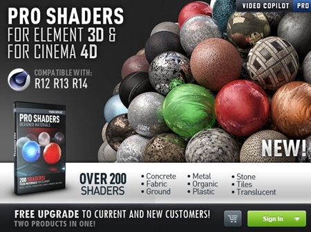 Videocopilot – Pro Shaders for C4D
