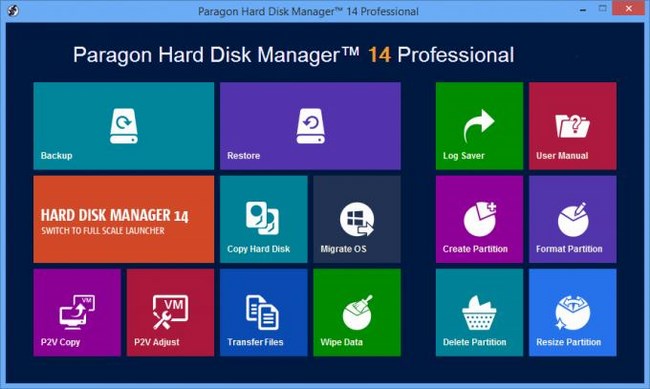 Paragon Hard Disk Manager 14 Professional WinPE Advanced Recovery CD 10.1.21.471