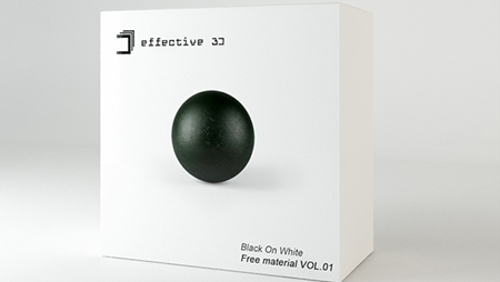 Effective 3D – Free material VOL. 01: Black on white