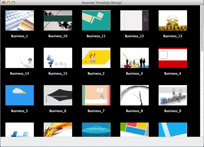 Keynote Template Design 1.3 Retail MacOSX