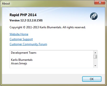 Blumentals Rapid PHP 2014 12.2.0.150
