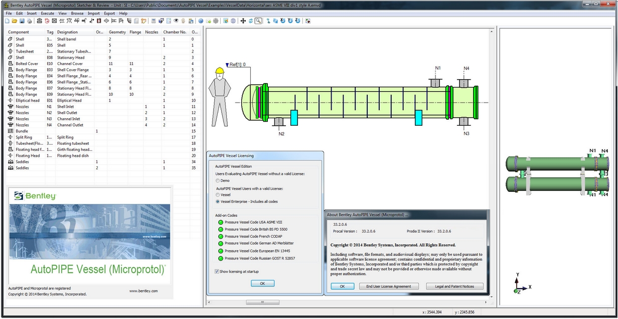 Bentley AutoPIPE Vessel (Microprotol) V8i 33.02.00.06