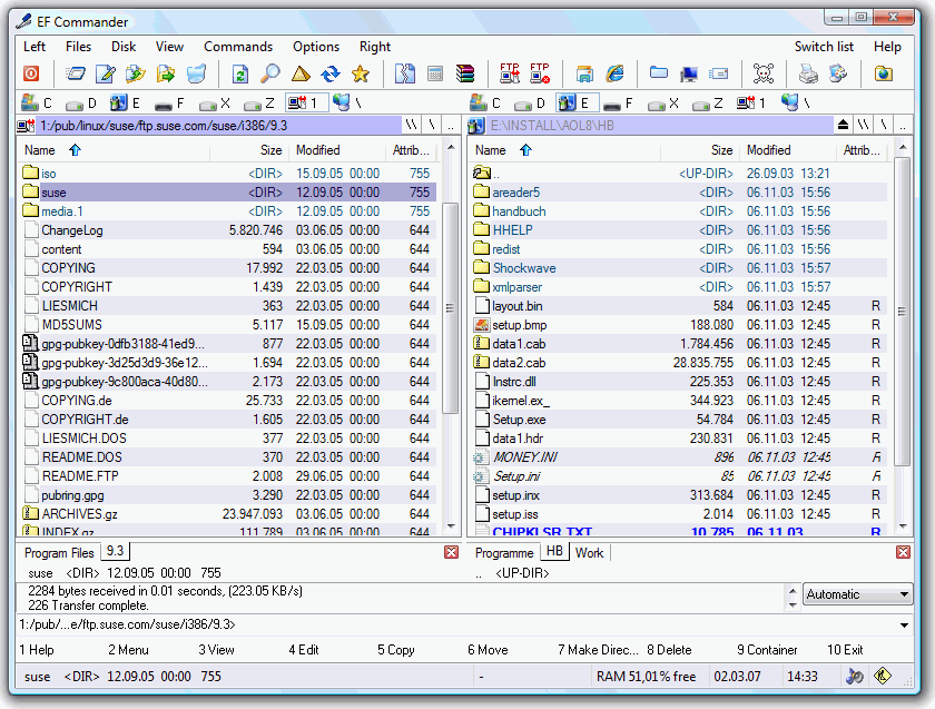 EF Commander 9.60 + Portable