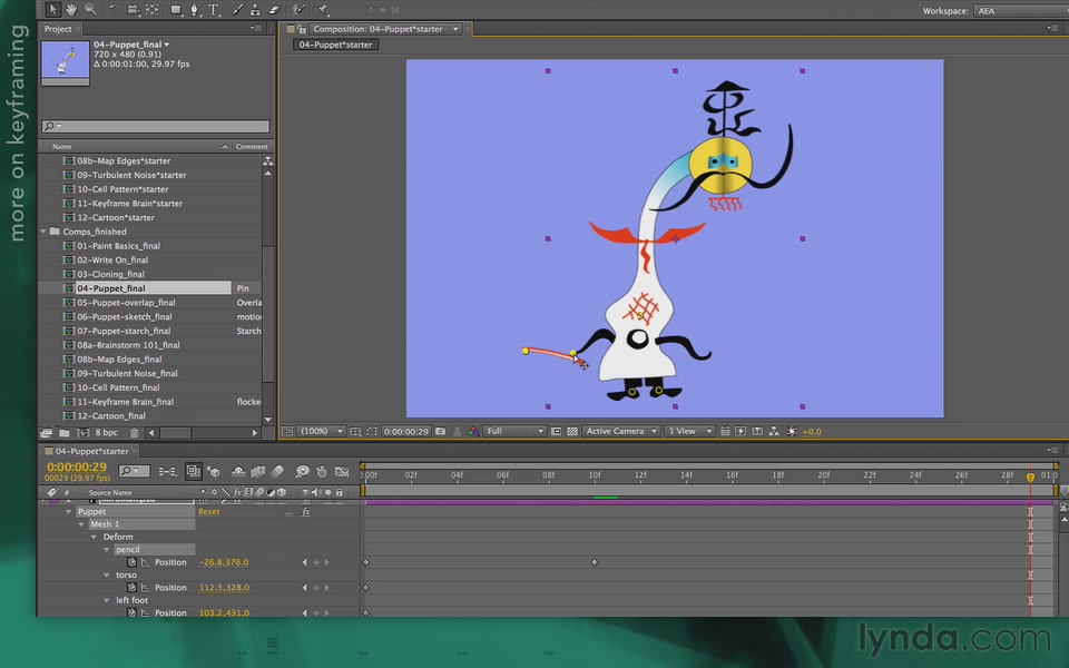 After Effects Apprentice 13: Paint and Puppet [repost]