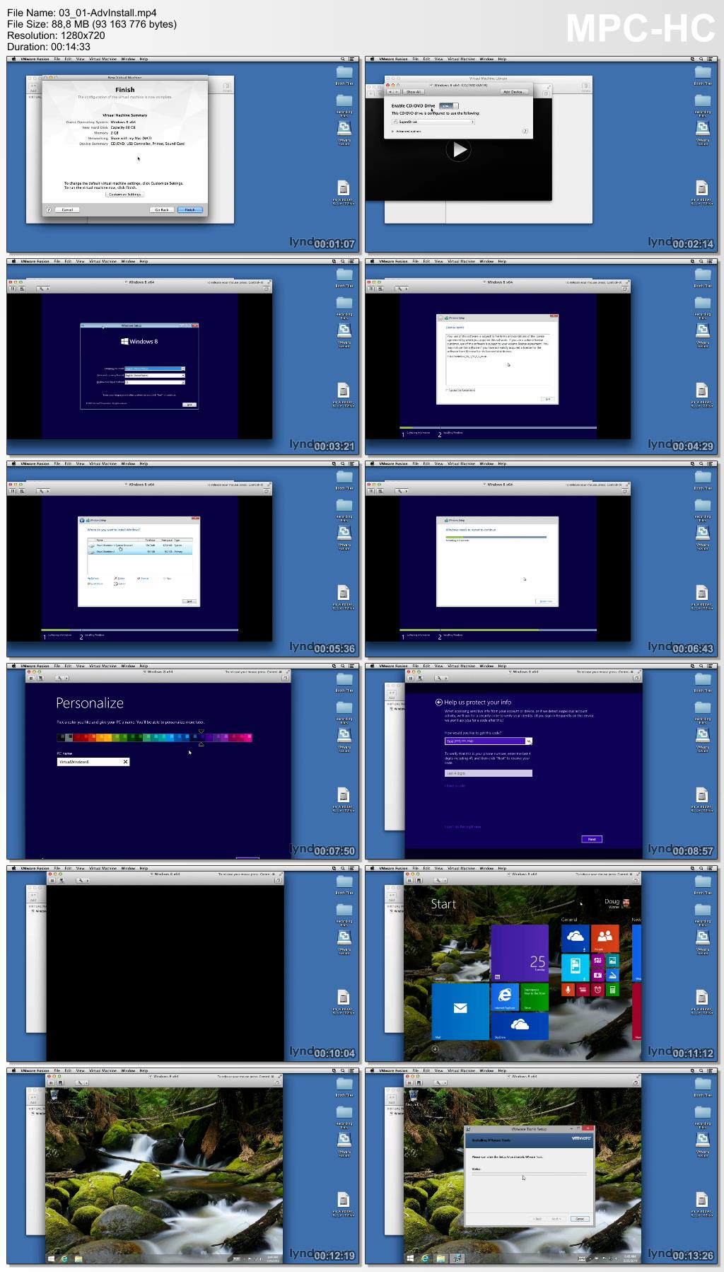 Lynda - Installing Windows 8 in VMware Fusion
