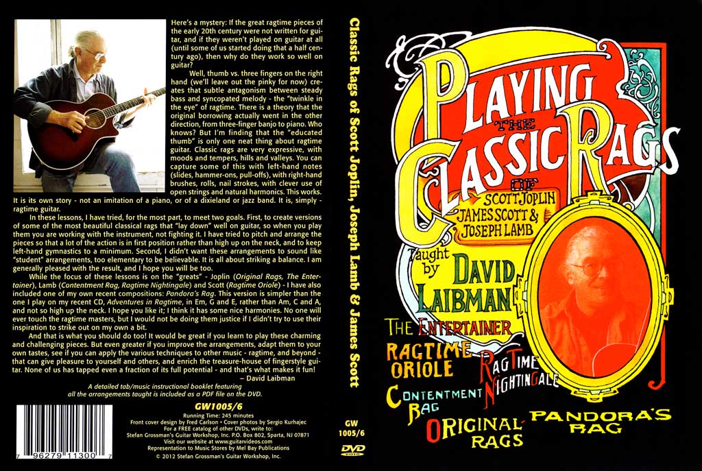Grossman Guitar Workshop - David Laibman - Playing The Classic Rags - 2xDVD (2012)