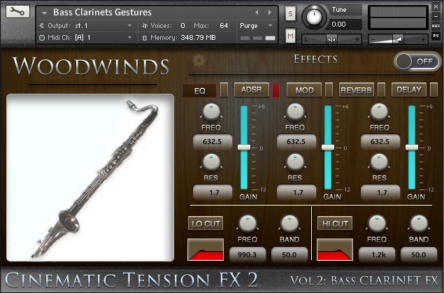 Cacophony Inc Cinematic Tension FX2 Vol 2 Bass Clarinets KONTAKT