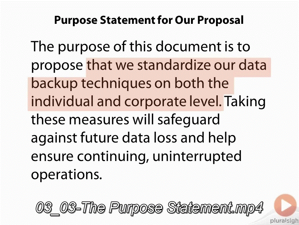 Fundamentals of Written Proposals