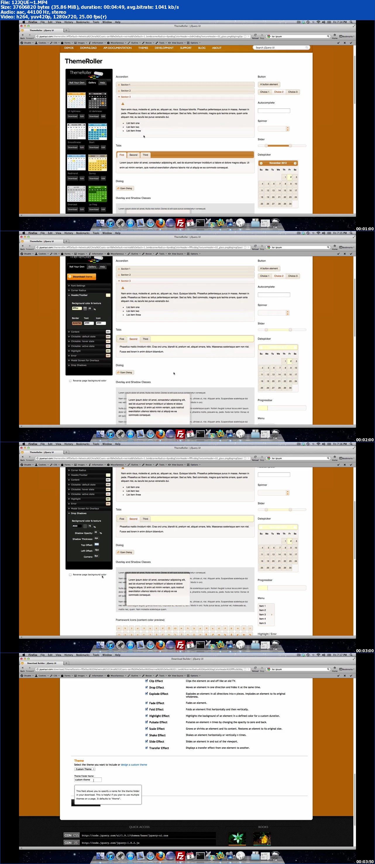 PeachpitPress - jQuery and jQuery UI Video QuickStart
