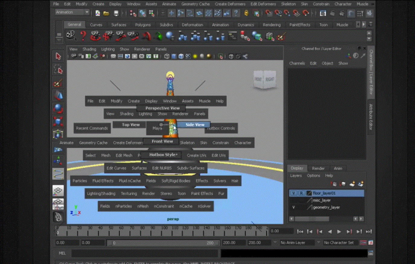 Exploring Animation Principles in Maya: Follow-Through and Overlapping