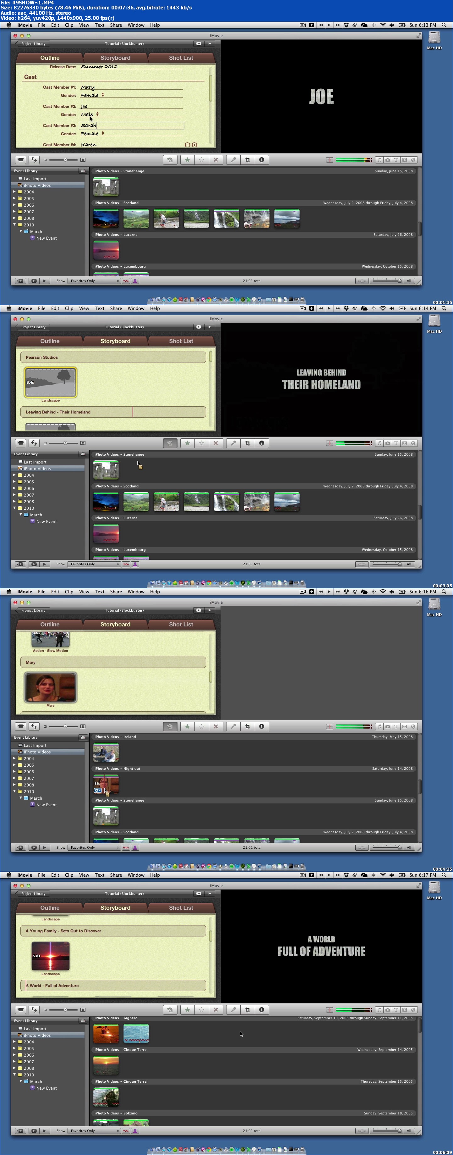 Que Video - Using iMovie ’11