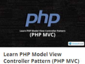 Learn PHP Model View Controller Pattern PHP MVC (2014)