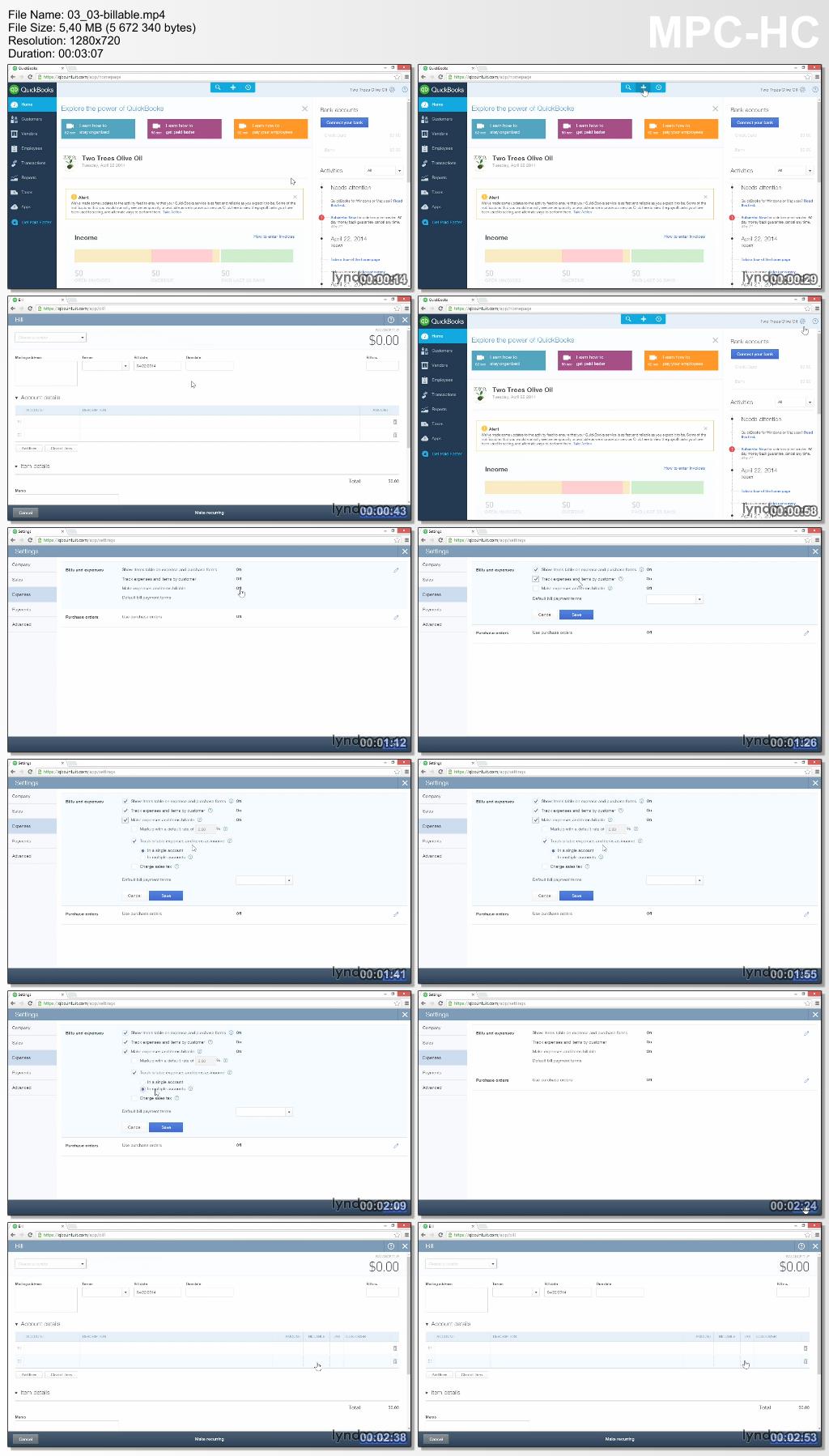 Lynda - Up and Running with QuickBooks Online