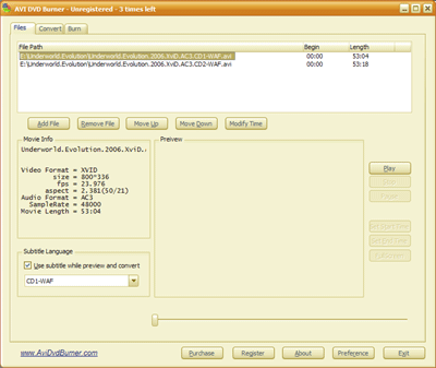 CooolSoft AVI DVD Burner 6.7.0.224