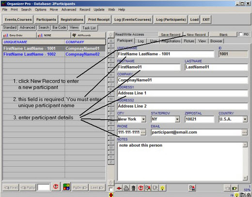 PrimaSoft Event Class Registration Organizer Pro 3.1