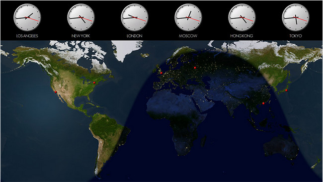 Solar World Clock 1.3
