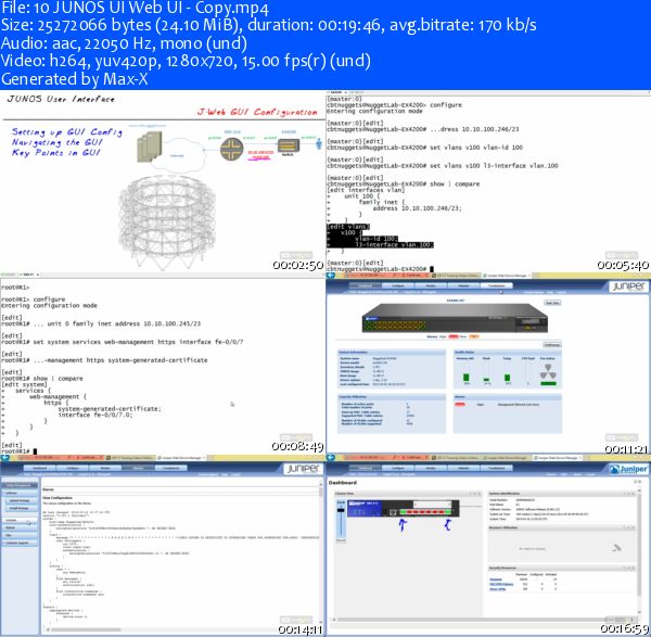 cbtnuggets - Juniper Networks Certified Associate Junos JN0-102