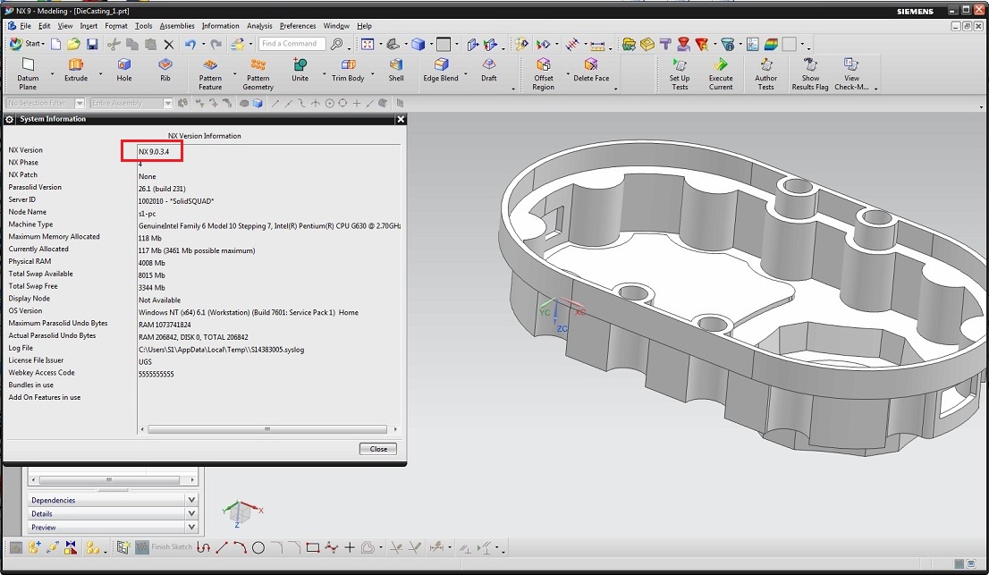 Siemens PLM NX 9.0.3.4 Update