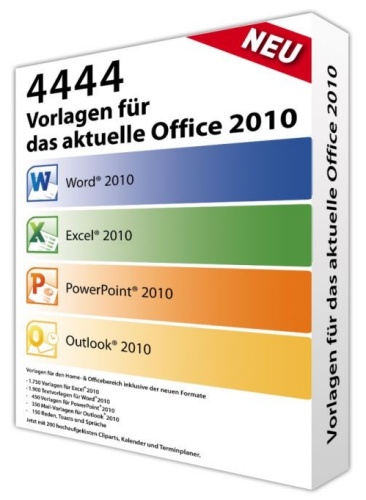 4444 Vorlagen für das neue Office 2010