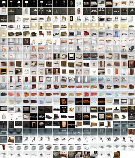 1000 Furniture Models 上千种家具模型