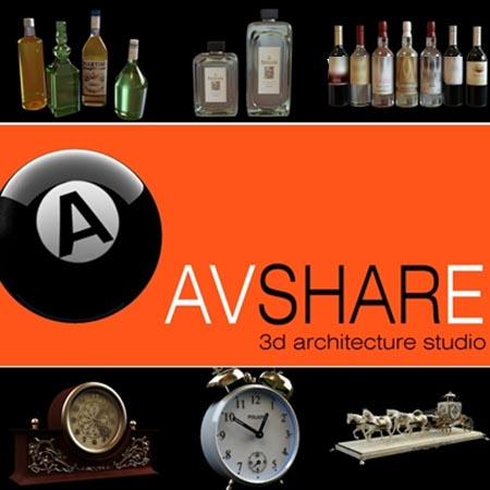 Avshare – Bottles, Clocks 瓶子/时钟模型
