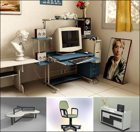 Office Furniture Collection 办公家具系列模型