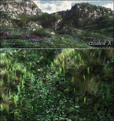 AsileFX Ground Cover Jungle Rainforest Tree Pack Vuegen