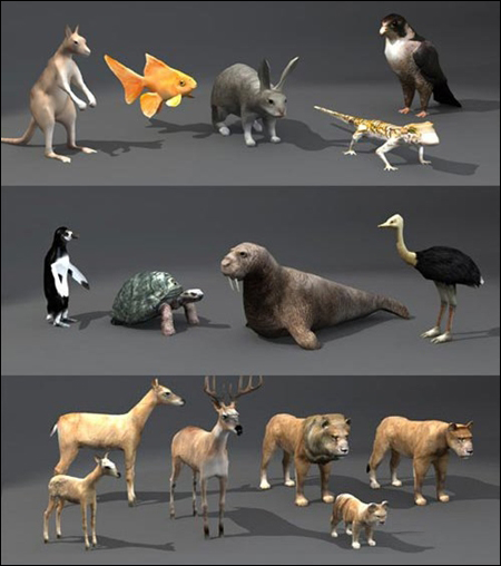 Unity 3D beasts & Animals 野兽和动物模型