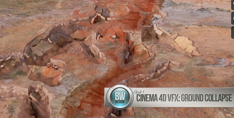 Cinema 4D VFX Volume 1: Ground Collapse