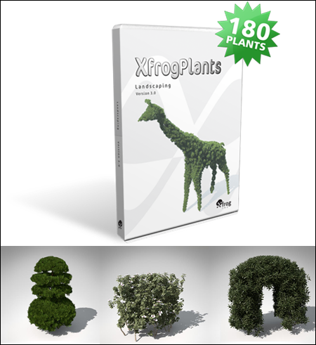 XfrogPlants – LANDSCAPING 园林/园艺模型包
