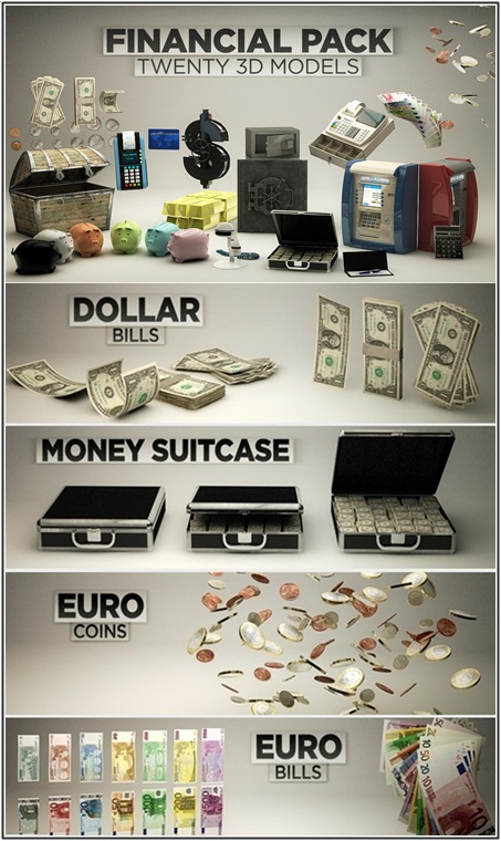 The Pixel Lab 3D Financial Pack