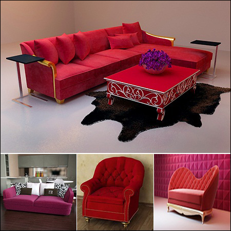 Red Sofa Collection 红沙发系列模型