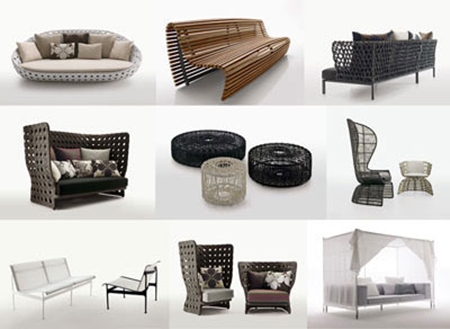 B&B Italia 3D model of Outdoor Furniture 意大利家具三维模型